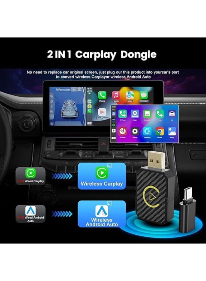 Smart Wireless CarPlay Adapter – Bluetooth & WiFi Connectivity – Converts Wired to Wireless Systems – Plug & Play Mini Dongle Compatible with iOS 10+ - Image 5